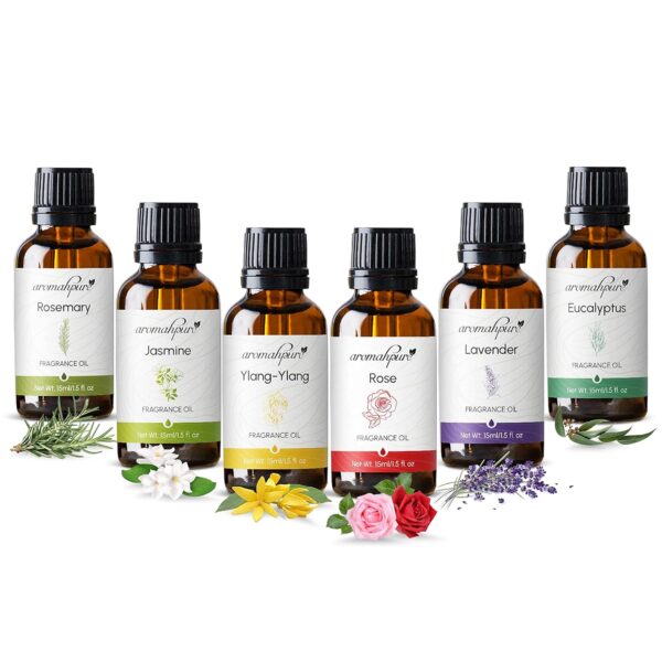 Aromahpure Fragrance Oil - Floral Series | 90 ml | Set of 6| Aroma Oil for Home Fragrance | Best for Aromatherapy | Used in Diffusers, Candles, Air Fresheners, Soaps.